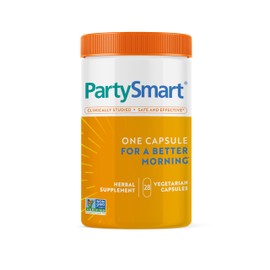 Himalaya PartySmart, One Capsule for a Better Morning, Plant-Based Liver Support for a Better Morning After Drinking, Clinically Studied, Non-GMO Project Verified, 28 Capsule Larger Size