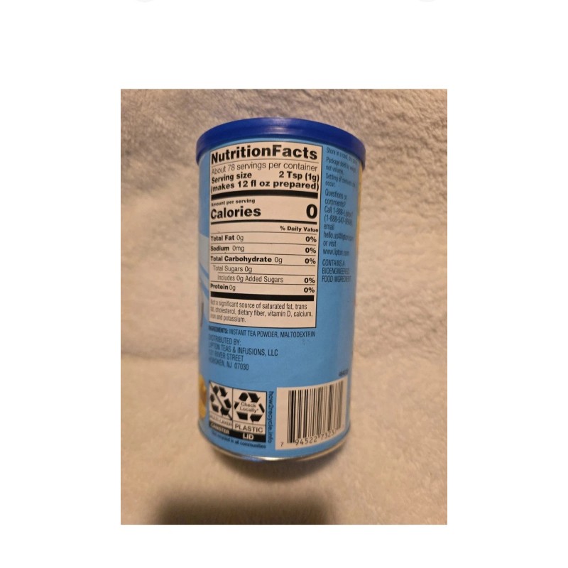 Lipton Unsweetened Instant Tea Mix- New Stock Release, Regular (NOT