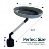 ZONETECH Car Cup Holder Swivel Tray and Storage Bin -