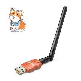 Class 1 Long Range Bluetooth Adapter for PC, QGOO USB Bluetooth Adapter for PC 5.3+EDR, Bluetooth Dongle Bluetooth Receiver Support Windows10/8.1/8/7（orange-237）