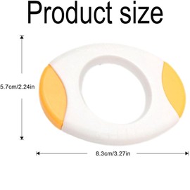 2 PCS Egg Shell Opener, Egg Opener, Egg Shell Remover, Egg Cracker Tool, Egg Opener for Boiled Eggs, for Cut Raw Eggs Poached Eggs Soft Fruits, Egg Opener Tool (Blue+Yellow)