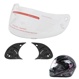 TCMT Clear Motorcycle Scooter Replacement Flip Up Full Open Face Helmet Visor Shield For TCMT DOT Adult Street Bike ATV Helmet Anti-fog treatment Anti-UV treatment Anti-scratch treatment