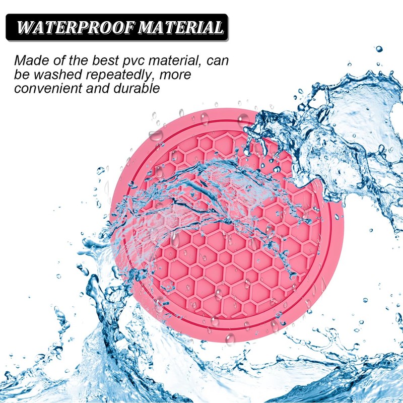 Mandark 4PCS Car Cup Holder Coasters, 2.75 Inch Non-Slip Insert