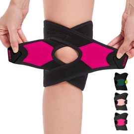 aoFIT Knee Brace for Women Men Knee Pain Meniscus Tear Arthritis Patella Dislocation Best Osteoarthritis Adjustable Compression with Memory Stabilizers for ACL MCL Breathable for Injury Recovery 2XL