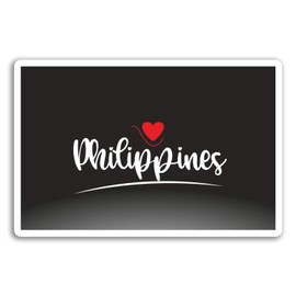 2 x 10cm Philippines Vinyl Stickers - Asia Travel Sticker Luggage Laptop #17357 (10cm Wide)