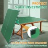 Unbranded 8FT Green Mid-Size Foldable Table Tennis Conversion Top Ping
