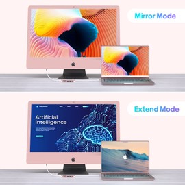 USB C Hub, 6 in 1 USBC Multiport Adapter for MacBook Pro Air with 4K Output, USB 3.0 & 2.0 Ports, 55W PD, SD/TF Card Reader, Compatible with Mac Air/Pro M1 M2 Laptop and More Type-C Devices