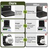 Wuno Shop 4 Pcs 6"x6"x5" Heavy Duty Steel Corner Brackets,