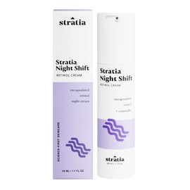 Stratia Night Shift Retinol Cream  Hidratante facial que desafa la edad para una piel suave, radiante, locin hidratante y suave para todo tipo de...  