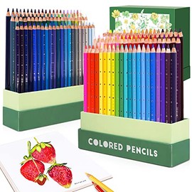 Arrtx - Juego de 126 lápices de colores, lápices de colores de núcleo suave para adultos, para colorear, dibujar, difuminar, sombrear y hacer bocetos,