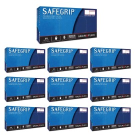 Microflex SG375L Disposable Latex Gloves Medical/Exam Grade, Large CASE