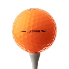 Trust Golf Balls 2024 Aurora - No Suit, Visible, Fly, Bendless Crystal Urethane Cover, 3-Piece Reactive Core (Tour-Style), 1 Dozen (Pack of 12), Aurora Orange