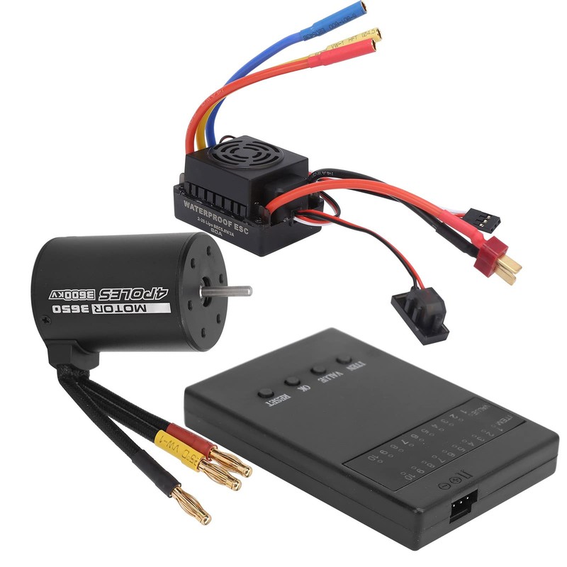 Reliable 3650 3600KV Brushless Motor 60A ESC Programmer Card Kit