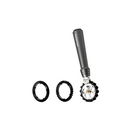 MARCATO Pastawheel Dough Cutter, Powder, Grey, Anodised Aluminium, 15 x 3 x 3 cm, Precise Cut, Elegant Design