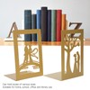 Metal Book Divider Thicken AntiSlip Bookend Desktop Organize Bookshelf Craft