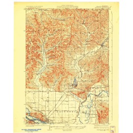 YellowMaps Galesville WI topo map, 1:62500 Scale, 15 X 15 Minute, Historical, 1929, 20.22 x 16.08 in - Polypropylene