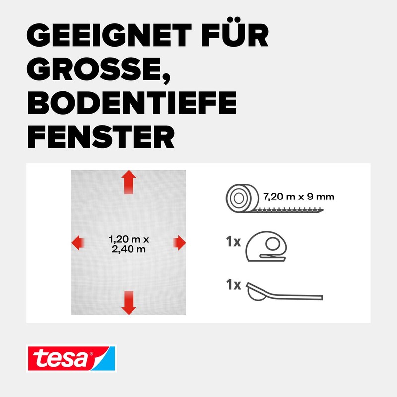 tesa fly screen Comfort Velcro strip for floor to ceiling