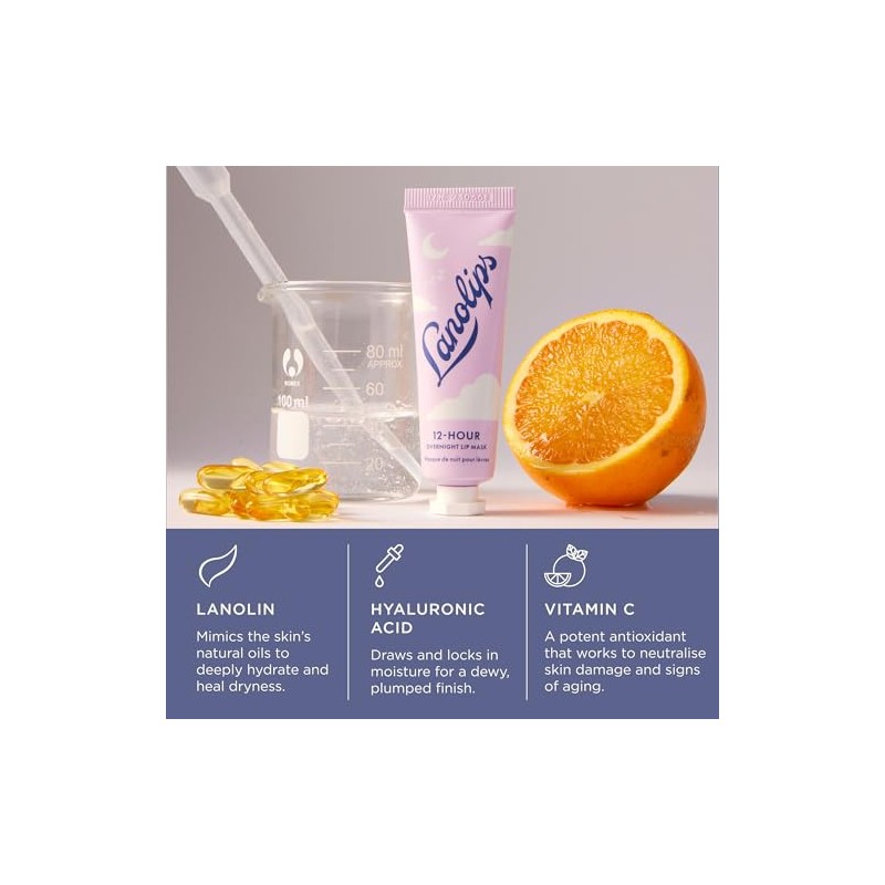 Lanolips 101 Lanolin Lip Balm & Overnight Lip Mask Duo