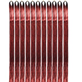 Re Hair Tinsel Hair Extensions Fairy Tinsel Hair for Women Girls Glitter Tinsel Heat Resistant