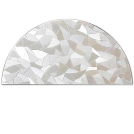 Autotech Park Modern Mosaic Window Shade in 58 inches Diameter, Compatible with Arched Window