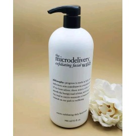 Philosophy The MicroDelivery Exfoliating Facial Wash 32 oz New Pump Inserted