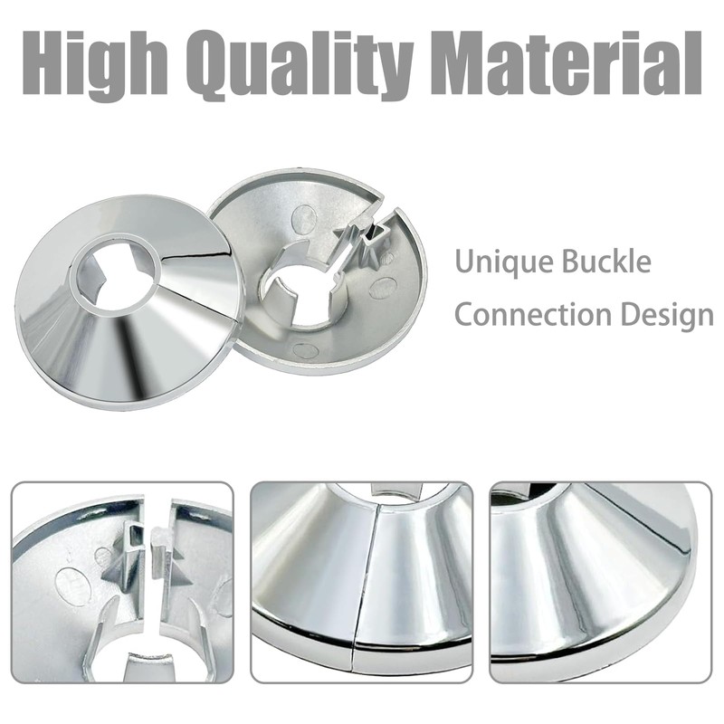 6 Pieces Single Hole Covers Pipe Covers Single Heater Pipes
