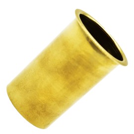 MARINE CITY Brass Drain Tube Corrosion Resistant Easy Functional and Smooth Design 1 x 1-7/8 Inches for Boats – Marines – Transom – Motor Well – Live well – Baitwell (Pack of 1)