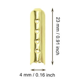 Tupalizy 30PCS Aglets for Shoelaces Repair Metal Shoe Lace Ends Tips Head Replacement for Paracord Hoodies Sneakers Canvas Boots Shoestrings Sweatshirt Strings DIY Shoelace Repairing, 4x23mm, Gold
