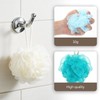 24 Pack Travel Size Loofah Individually Wrapped, Small Shower Puff