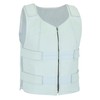 White Women Bullet Proof style Leather Motorcycle Vest for bikers