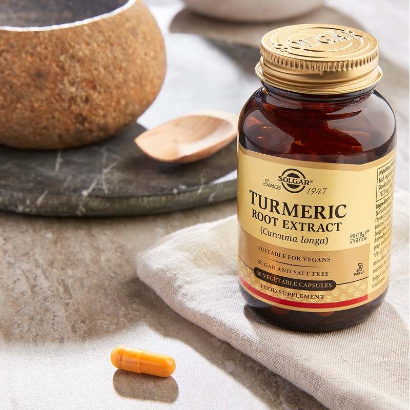 Solgar Standardized Turmeric Root Extract 400 mg, 60 Vegetable Capsules