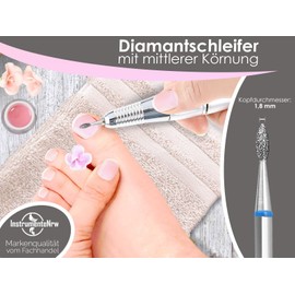 Foot Care Manicure Diamond Grinder Cutter for Foot Care Device and Electric Nail File Medium Grit for Working on Corns, Skin, Nails and Calluses