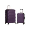 Rockland Speciale Hardside 2-Piece Expandable Spinner Luggage Set, Purple, 2-Piece