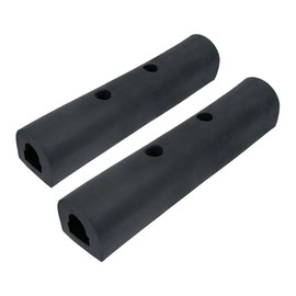 Rubber Bumper Strip, Universal 10" x 2" x 2" inch - Protection Guard for Delivery Van, Work Truck, Trailer, Loading Dock, Rear Fender (2 Pack)