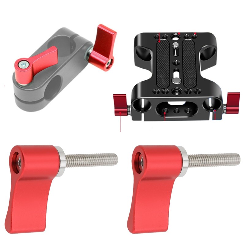 LT Easiyl 4PCS Male Threading Adjustable Screw M4 20mm Adjustable