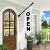 Jetec 2 Pack Open Flags with Pole Kit Heavy Duty