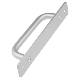 DDHOMIN 2 PCS Silver Aluminum Alloy Closet Door Handles with Screw Holes