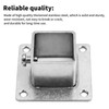 Aynaxcol 4Pcs Square Post Bases Flange Anchor Bases Stainless Steel