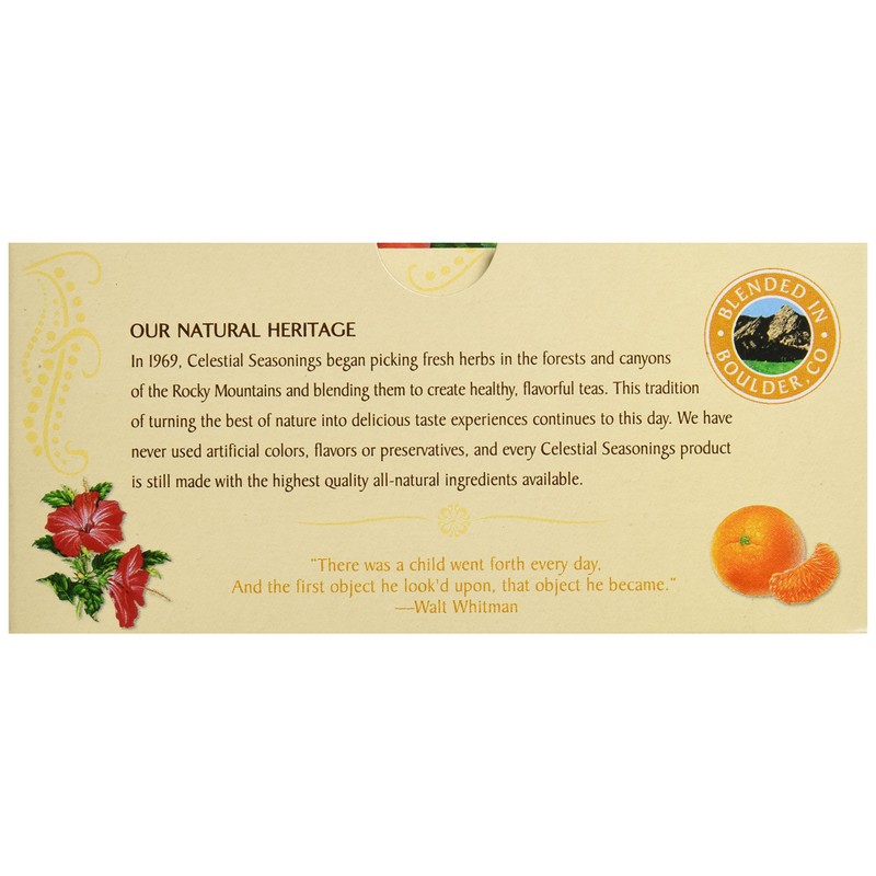 Celestial Seasonings Tangerine Orange Zinger Tea, 20 ct