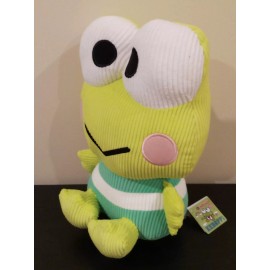 Sanrio Large Sanrio Keroppi Corduroy 13" Frog in Green Plush NWT