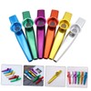 Totority 6pcs Metal Kazoo Flutes Small Music Instruments for Beginners