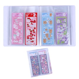26 Pages Seal Storage File 104 Sheets Double Sided Sturdy Mess Free Craft Supplies Photo Storage Postcards (Double Compartments)
