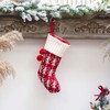 18 Inches Knit Christmas Stockings 3 Pcs Large Knitted Stockings