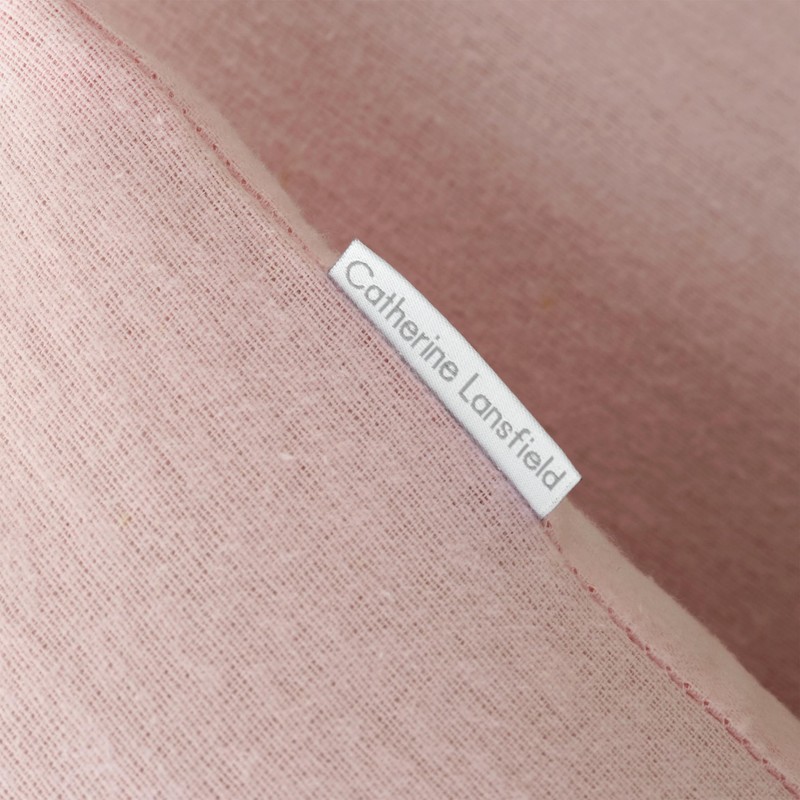 Catherine Lansfield Brushed Cotton Standard Pillowcase Pair Pink