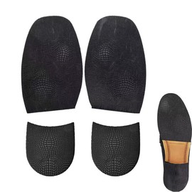 Lanito Shoe Repair Sheet, Leather Shoes, Rubber Soles, Shoe Repair Kit, Heel Protector, Sole Repair, Anti-Slip Sheet, Silent, Lightweight, Abrasion-resistant, Anti-Slip, For Gentlemen's Shoes, Black