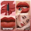 Jolilab 2 Pcs Velvet Matte Lipstick Nude Matte Soft Dark