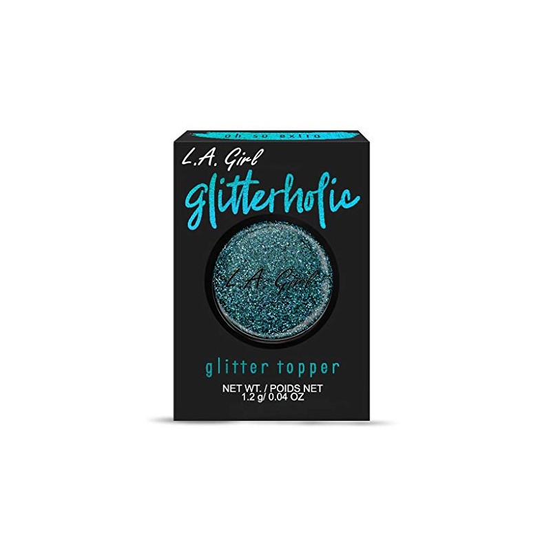 LA Girl, Glitterholic Glitter Topper So Extra, 0.04 Ounce