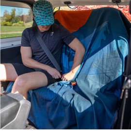 Sprints Party Size Towel, Rear Bench Protective Dog Car Seat Cover - Performance Microfiber…(Big Foot's Full Moon Mud Mess)