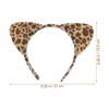 Frcolor Cat Ear Headband Brown Cat Ears Leopard Print Transformation