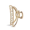Custelen Gold Metal Claw Clips - Large Hair Clips for